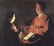 Georges de La Tour The Education of the Virgin oil painting on canvas